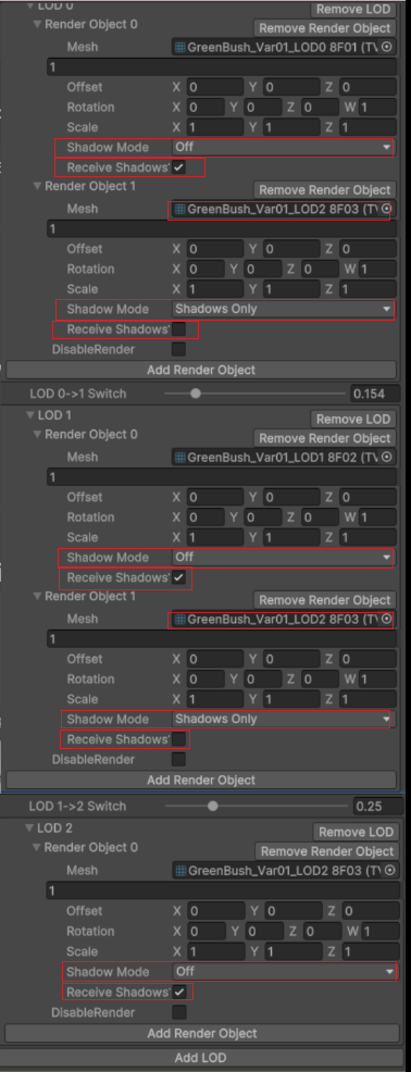 Shadow Pass: Low Poly Proxy Model